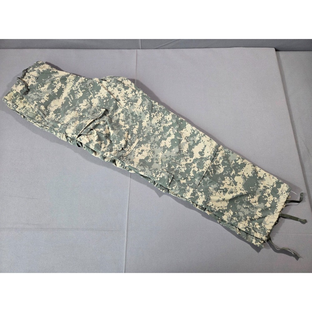 Army Pants Small Regular Green Digital Print Ripstop Cargo ACU Utility Military